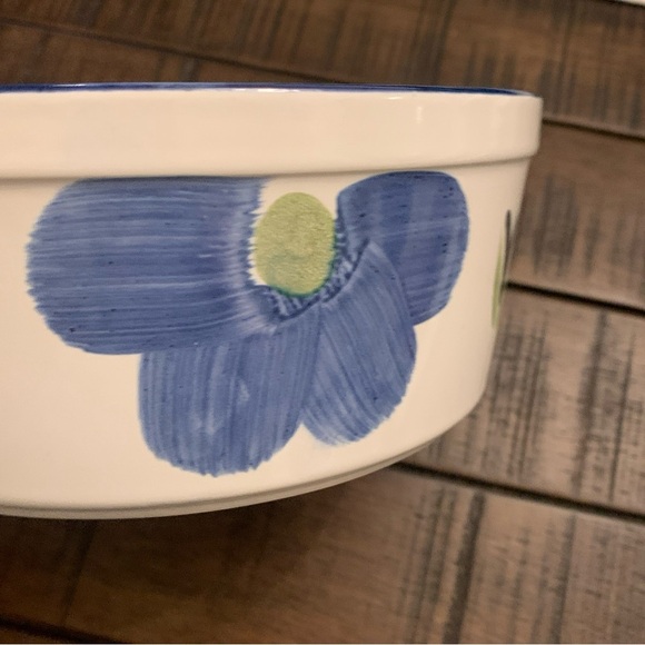 Maxam Oven to Table Cookware Souffle Casserole Dish 8” Portugal Daisy Hand Paint - Picture 5 of 8